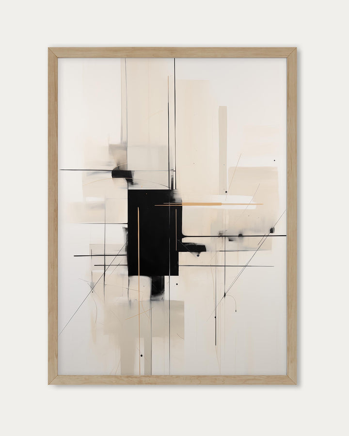 Geometric Beige Art Print