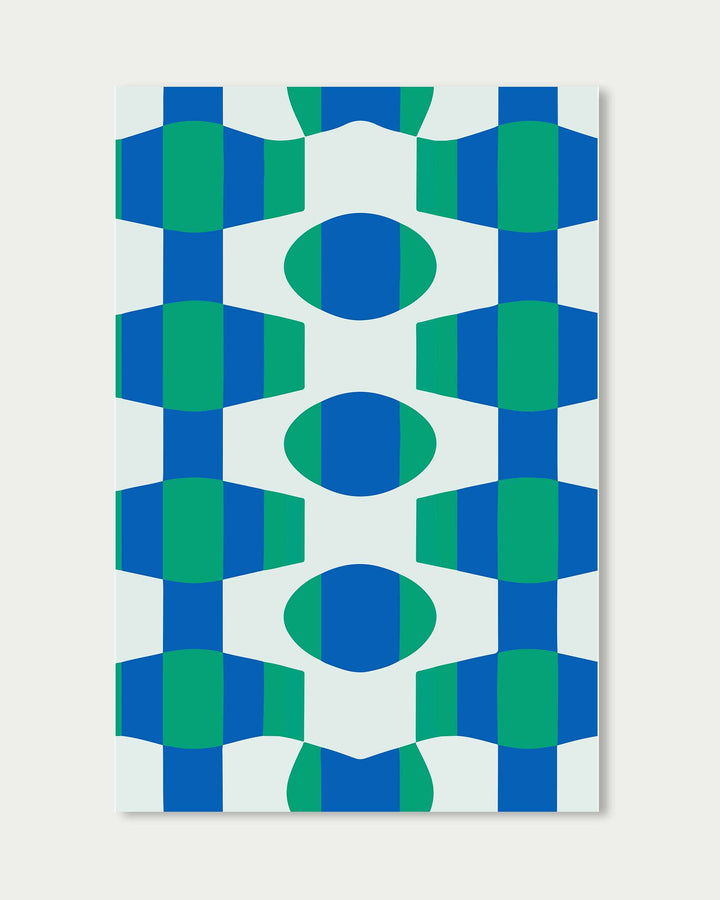 Green Pattern Art Print