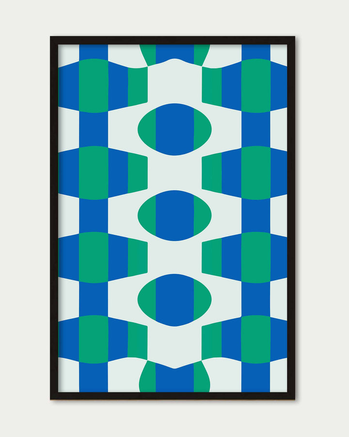 Green Pattern Art Print