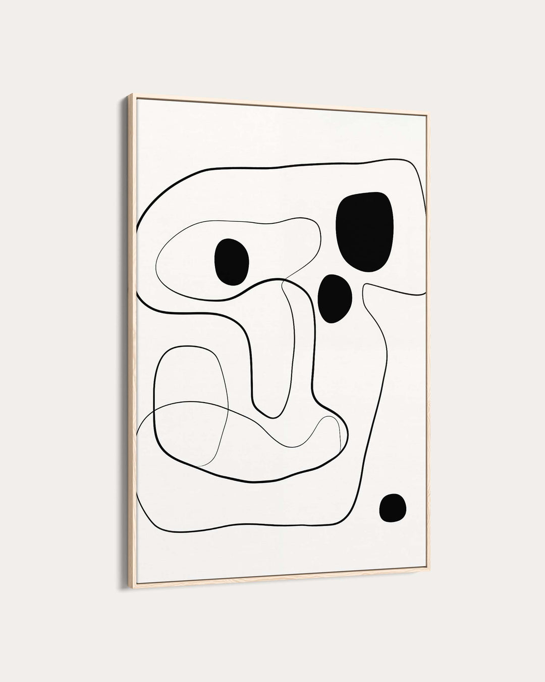 Monochrome Line Art Print