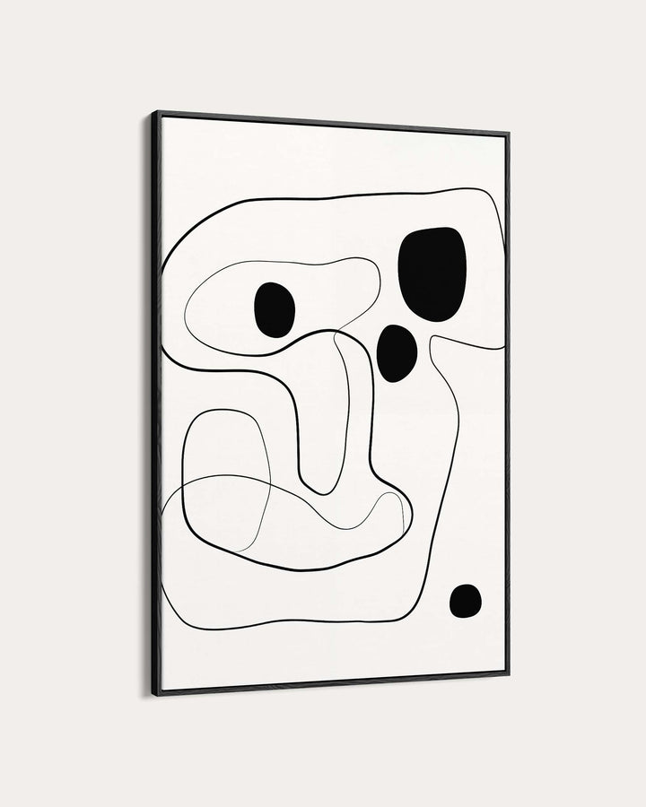 Monochrome Line Art Print