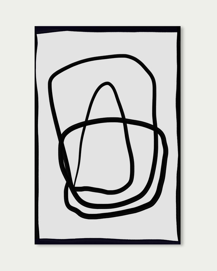 Mono Line Art Print